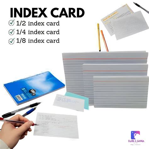 index card 1/4|Euri&Hana Shop Index Card 1/8, 1/4, 1/2, 3x5, 4x6, 5x8 INDEX .